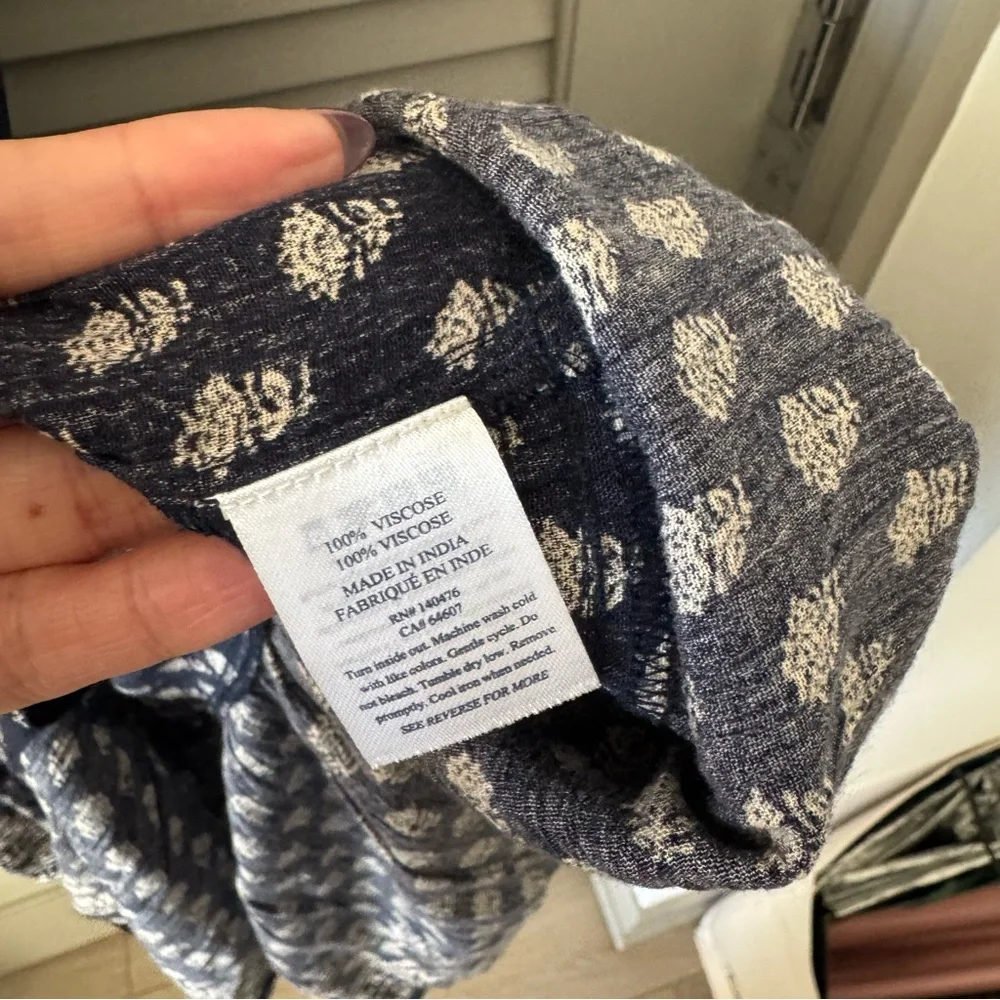 Faherty | Orinda Short Sleeve Maxi Dress in Lotus Floral Print - XXS - Picture 9 of 10